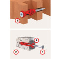 249 | ELFIX™ UNIVERSAL PLASTICS FOR CONCRETE-BRICK-DRYSTER BOARDELFIX™ Φ6xL40mm