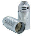 EL314918 | Vintage Iron lampholder E14 2rings | Nickel shinny