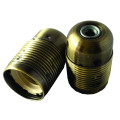 EL327934 | Vintage Iron lampholder E27 2rings | Gold bronze shinny
