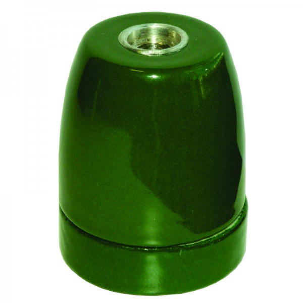 EL427809 | Vintage lampholder E27 porcelain | Green