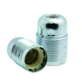 EL427912 | Vintage lampholder E27 metallic threaded 2rings | nickel