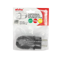 ELP46002 | SCHUKO PLUG 16A RUBBER MALE IP44 BLACK