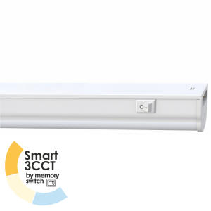 EL199404_MS | LED T5 SMART 3CCT ΜΕ ΜΕΜORY ΔΙΑΚΟΠΤΗ | ΔΕΝ ΠΕΡΙΕΧΕΤΑΙ ΚΑΛΩΔΙΟ | 14W  | 1330/1580/1400lm | 3000k/4000K/6500k | 1212x27xh37mm | τιμή νέτο