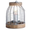 EL327122 | CAGE TABLE LIGHT GREY|E27|Φ150xh292mm|1.8mt Καλώδιο + ΙΙ Διακοπτάκη|{enjoysimplicity}™