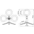 EL130021 | Ring 6''Ø160mm|10W|3000k/4000k/6500k|usb+2.1mt καλώδιο|enjoySimplicity™