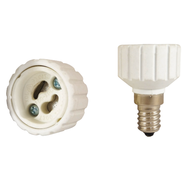 ELE14GZ10 | ADAPTOR FROM E14 TO GZ10 PORCELAIN