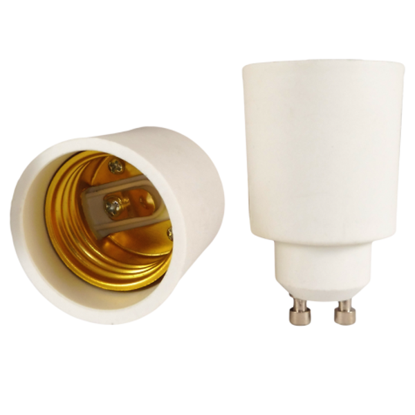 ELGU10E27 | ADAPTOR FROM GU10 ΣΕ Ε27 BAKELITE