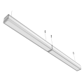EL188242 | LED LINEAR ALUMINUM HANGING AND WALL-MOUNTED 36W|IP20|4000k|2700lm|1200x70xh70mm|BLACK|{enjoysimplicity}™
