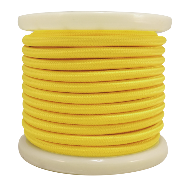 EL330004 | Textile Cable 2x0.75mm²- ρολό 10mt – Yellow