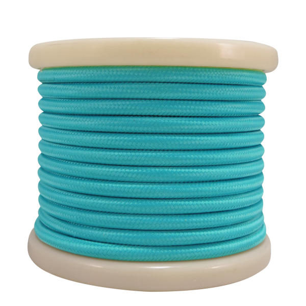 EL330006 | Textile Cable 2x0.75mm²- ρολό 10mt - Γαλάζιο