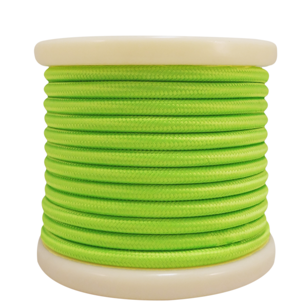 EL330015 | Textile Cable 2x0.75mm²- ρολό 10mt – Green