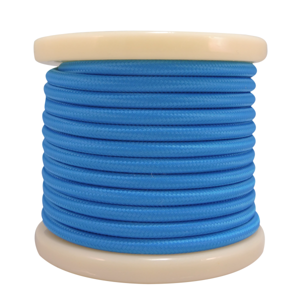 EL330017 | Textile Cable 2x0.75mm²- ρολό 10mt – Blue