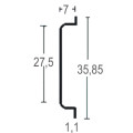 2801 | SUPPORTING ALUMINIUM RAIL 2mt