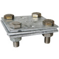 331 | CROSS CLAMP 3PLATES FOR 2 TAPES 30mm St/tzn