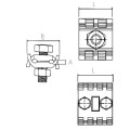 348 | ΒRASS COMB CLAMP 2 SCREWS