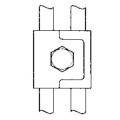 375 |  UNIVERSAL CLAMP FOR RODS Φ8-10mm St/tzn
