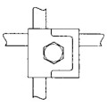 375 |  UNIVERSAL CLAMP FOR RODS Φ8-10mm St/tzn